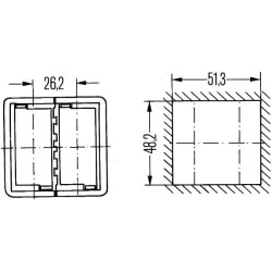Jungiklio laikiklis, centras 8HG716735001
