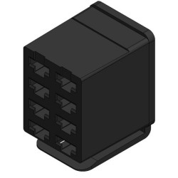 Jungtis svirties jungikliui, 8 kontaktų kištuko korpusas, ašmenų gnybtų įvorė SW10025KR