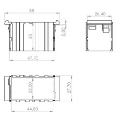 Montavimo rėmo svirties jungikliai, centras SW10022KR