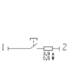 PTO jungiklis, apvalus, geltonas 11903001PN