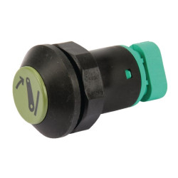 Stūmoklinis jungiklis, apatinė trauklė, apvali, žalia 11908002PN