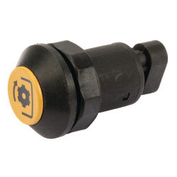 PTO jungiklis, apvalus, geltonas 11901001PN