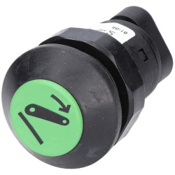 Stūmoklinis jungiklis, apatinė trauklė, apvali, žalia 11911002PN