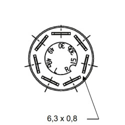 Mygtukas, 4WD, apvalus, geltonas 11100160PN