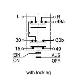 Mygtukas, 4WD, apvalus, geltonas 11100160PN