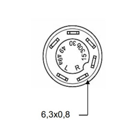 Mygtukas, 4WD, apvalus, geltonas 11175080PN