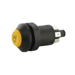 Stūmoklinis jungiklis, darbo lemputė, apvali, geltona 11175250PN