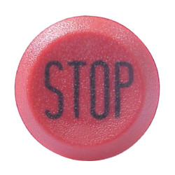 Mygtukas, Stop, apvalus, raudonas 11100320PN