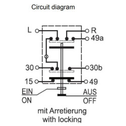 Mygtukas, Stop, apvalus, raudonas 11100320PN