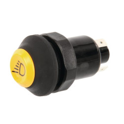 Stūmoklinis jungiklis, darbo lemputė, apvali, geltona 11130170PN