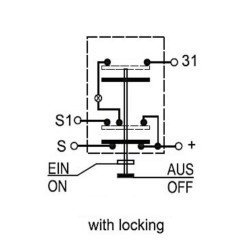 Mygtukas, stovėjimo žibintas, apvalus, geltonas 11130800PN