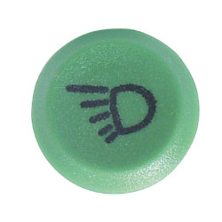 Stūmoklinis jungiklis, darbo lemputė, apvali, žalia 11110210PN