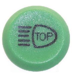 Mygtukas, viršutiniai žibintai, apvalūs, žalia 11165080PN