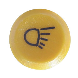 Stumdomas jungiklis, Darbinis žibintas, apvalus, geltonas 11110430PN