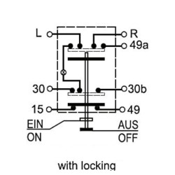 PTO jungiklis, apvalus, geltonas 11100240PN