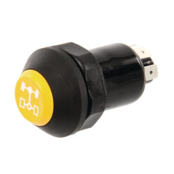 Stūmoklinis jungiklis, priekinių ratų pavara, apvali, geltona 11175010PN