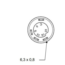 Mygtukas, priekiniai žibintai, apvalūs, žalia 11110810PN