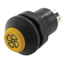 Mygtukas, ventiliatorius, apvalus, geltonas 11130560PN