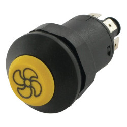 Mygtukas, ventiliatorius, apvalus, geltonas 11103200PN