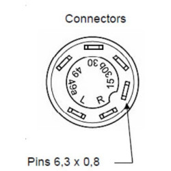 Mygtukas, ventiliatorius, apvalus, geltonas 11103200PN