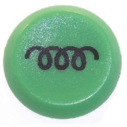 Jungiklis, šildytuvas, apvalus, žalias 11130150PN