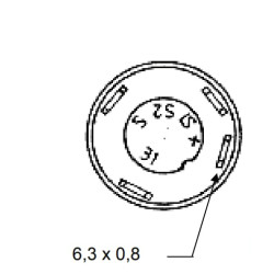 Jungiklis, šildytuvas, apvalus, žalias 11130150PN