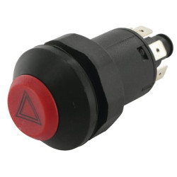 Mygtukas, pavojaus žibintas, apvalus, raudonas 11100080PN