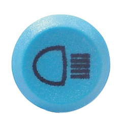 Stūmoklinis jungiklis, tolimosios šviesos, apvalios, mėlynos spalvos 11120140PN