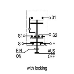 Stūmoklinis jungiklis, tolimosios šviesos, apvalios, mėlynos spalvos 11120140PN