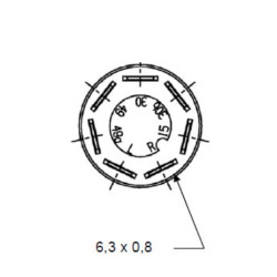 Mygtukas, Valytuvai, apvalūs, geltoni 11100040PN