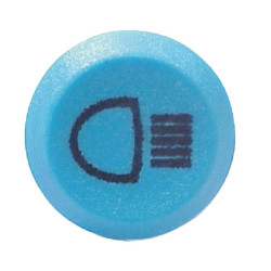 Stūmoklinis jungiklis, tolimosios šviesos, apvalios, mėlynos spalvos 11112100PN