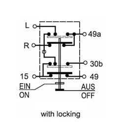 Mygtukas, ventiliatorius, apvalus, geltonas 11165100PN