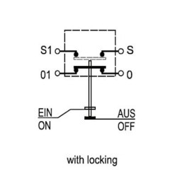 Stūmoklinis jungiklis, jungties keltuvas, apvalus, žalias 11145320PN