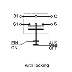 Jungiklis, švyturys, apvalus, geltonas 11110790PN