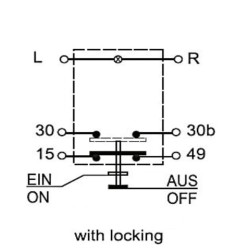 PTO jungiklis, apvalus, geltonas 11175190PN