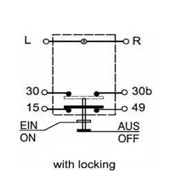 Mygtukas, automatinė vibracija, apvali, geltona 11175070PN
