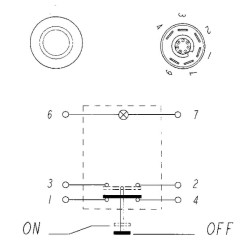 Mygtukas, tuščias, apvalus, žalias 11175210PN