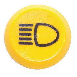 Stūmoklinis jungiklis, tolimosios šviesos, apvalios, geltonos spalvos 11126010PN