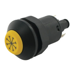 Mygtukas, oro kondicionierius, apvalus, geltonas 11110360PN