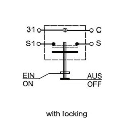 Mygtukas, oro kondicionierius, apvalus, geltonas 11110360PN