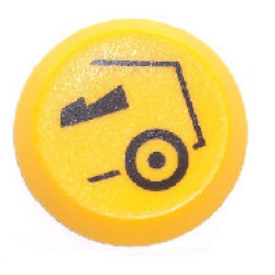 Jungiklis, smulkintuvas, apvalus, geltonas 11104010PN