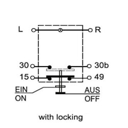 Mygtukas, Stop, apvalus, raudonas 11175200PN