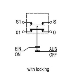 Mygtukas, ventiliatorius, apvalus, geltonas 11145100PN