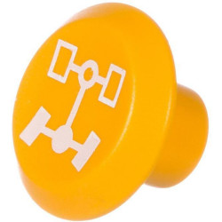 Emblema, priekinių ratų pavara, apvali, geltona 11310140PN