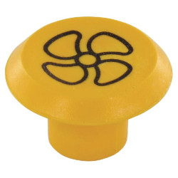 Emblema, pūstuvas, apvalus, geltonas 11316320PN