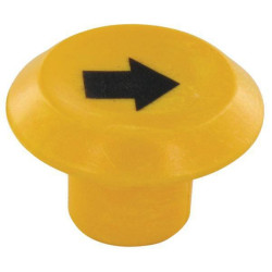 Emblema, pakeliama ir apatinė, apvali, geltona 11316520PN