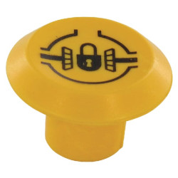 Emblema, diferencialo spyna, apvali, geltona 11316240PN