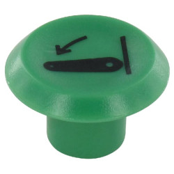 Emblema, sankabos keltuvas, apvalus, žalias 11346310PN