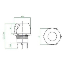 Mygtukas 12.5A-24V 1x EL200220