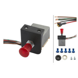 Avarinių žibintų jungiklis, traukimo jungiklis, 12V, halogeninis, su lempute 6HD002535101